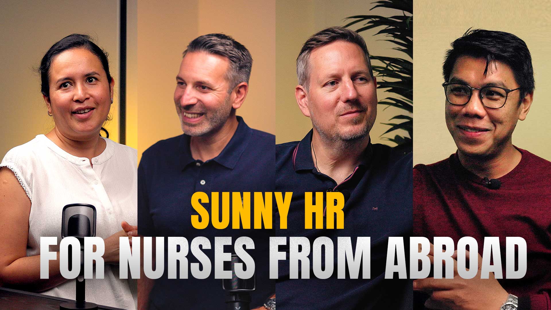 Sunny HR happy nurses community gathering in Germany